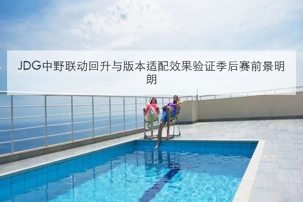 JDG中野联动回升与版本适配效果验证季后赛前景明朗